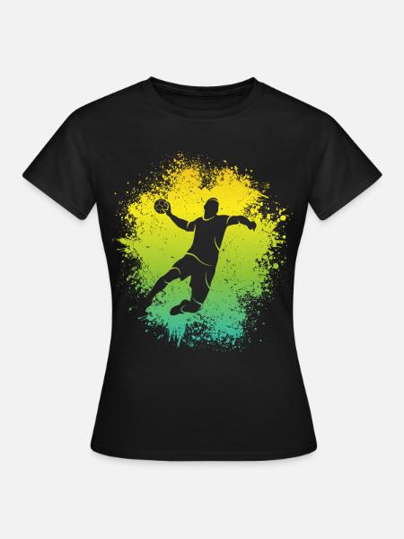 Handballer Handball Kinder Jungen Handballspieler - Frauen T-Shirt - Schwarz