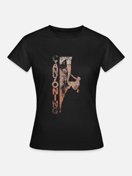Canyoning - Frauen T-Shirt - Schwarz