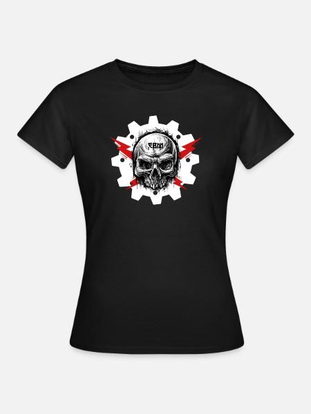 EBM - Skull - Frauen T-Shirt - Schwarz