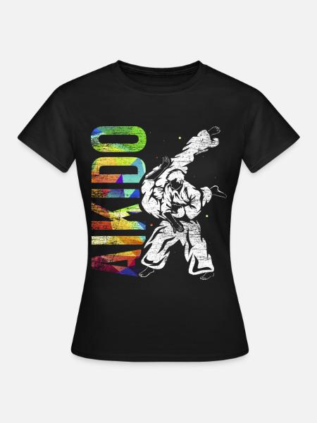 Harmonische Aikido Wurftechnik - Frauen T-Shirt - Schwarz