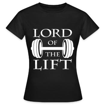 Hantel - Frauen T-Shirt - Schwarz - Vorne - AI Model Female 172 dark (172cm)