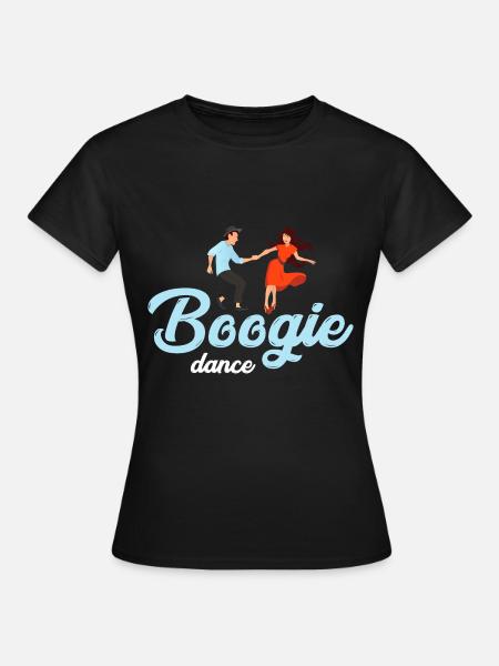 Boogie Woogie Dance - Frauen T-Shirt - Schwarz