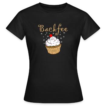 Backfee Backen Bäckerin Konditorin Hobbybäckerin - Frauen T-Shirt - Schwarz - Vorne - AI Model Female 172 dark (172cm)