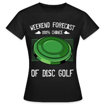 Frisbee - Frauen T-Shirt - Schwarz - Vorne - AI Model Female 172 dark (172cm)