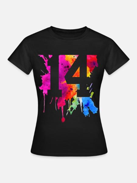 14 ANS 14E ANNIVERSAIRE - T-shirt Femme - noir