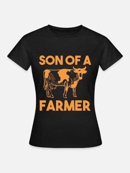 Bauer Lustig - Frauen T-Shirt - Schwarz