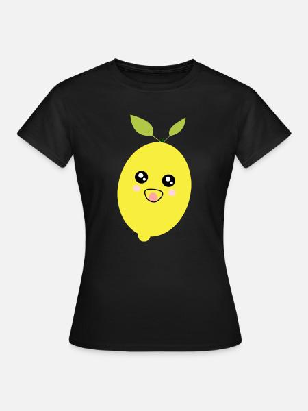 Kawaii Zitrone Geschenk Sauer Macht Lustig - Frauen T-Shirt - Schwarz