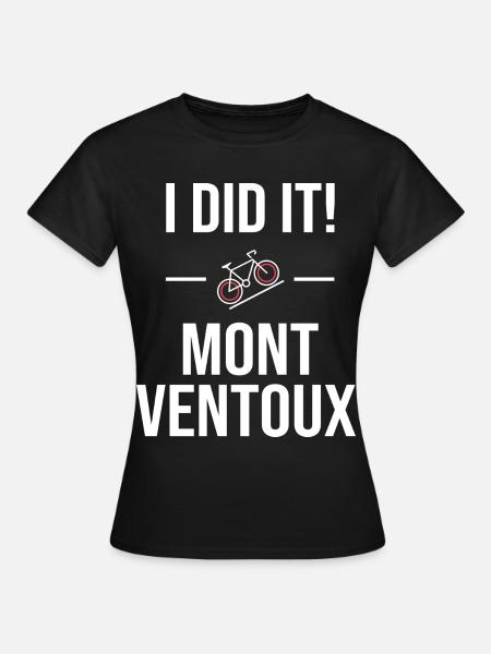 Radfahren vélo Mont Ventoux - Frauen T-Shirt - Schwarz