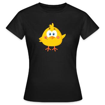 Kleines Küken - Frauen T-Shirt - Schwarz - Vorne - AI Model Female 172 dark (172cm)