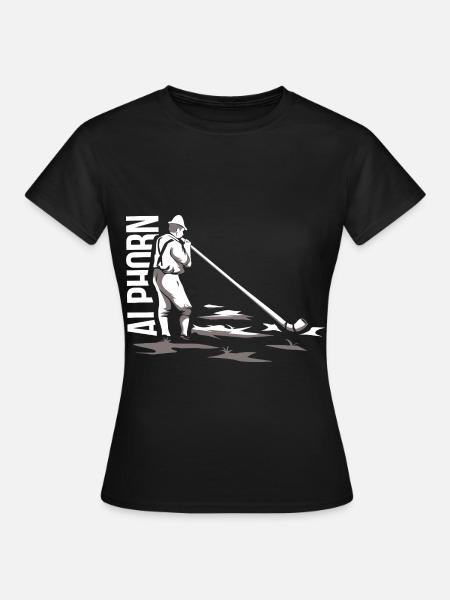 Traditionsreicher Alphorn Alpenklang - Frauen T-Shirt - Schwarz