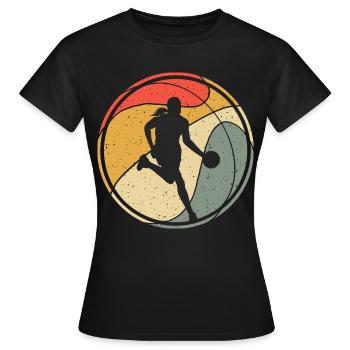Basketballspielerin Basketball Frauen Basketball - Frauen T-Shirt - Schwarz - Vorne - AI Model Female 172 dark (172cm)
