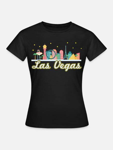 Las Vegas Strip - Frauen T-Shirt - Schwarz