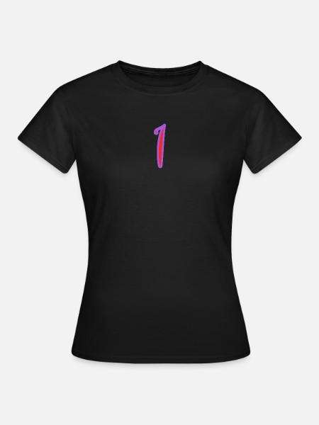 1 - Frauen T-Shirt - Schwarz