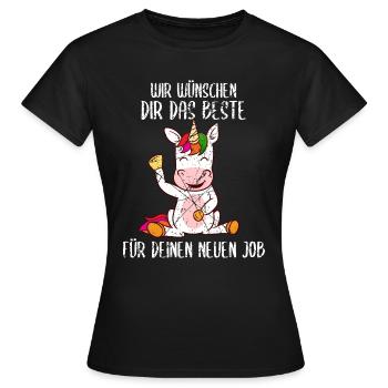 Abschied Jobwechsel Neuer jobAbschied Jobwechsel N - Frauen T-Shirt - Schwarz - Vorne - AI Model Female 172 dark (172cm)