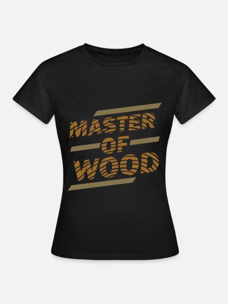 Handfester Schreiner Werkzeugkiste - Frauen T-Shirt - Schwarz