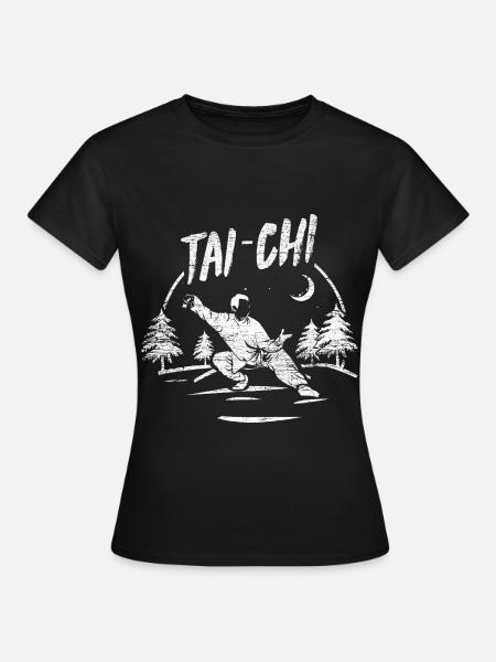 Achtsamer Tai Chi Praktizierender - Frauen T-Shirt - Schwarz