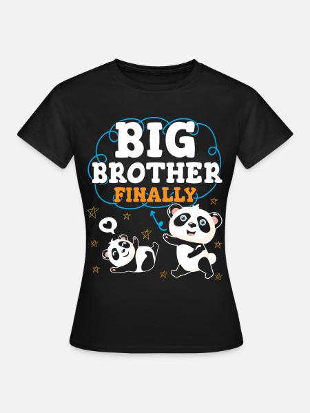 Endlich Großer Bruder Big Bro - Frauen T-Shirt - Schwarz