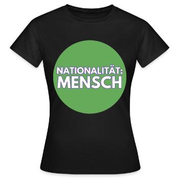 Nationalität Mensch - Frauen T-Shirt - Schwarz - Vorne - AI Model Female 172 dark (172cm)