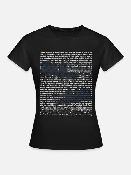 Schlagfertige Rudercrew Regatta - Frauen T-Shirt - Schwarz