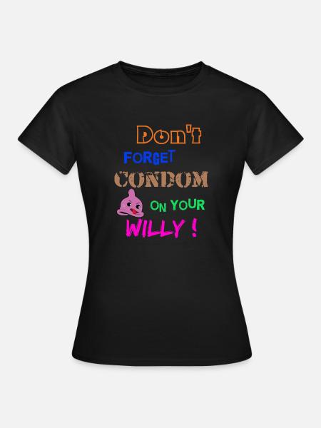 Condom - Frauen T-Shirt - Schwarz