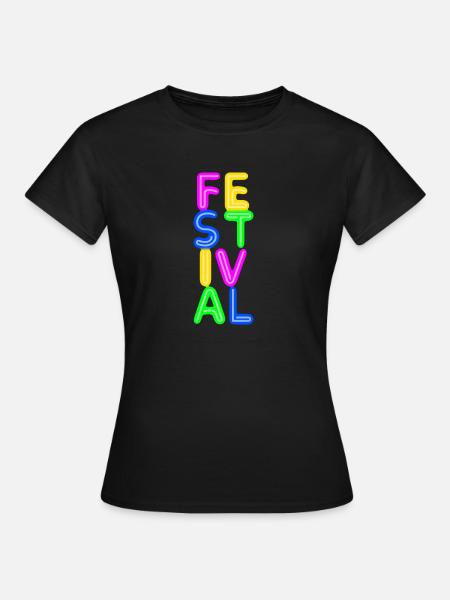 Festival - Frauen T-Shirt - Schwarz