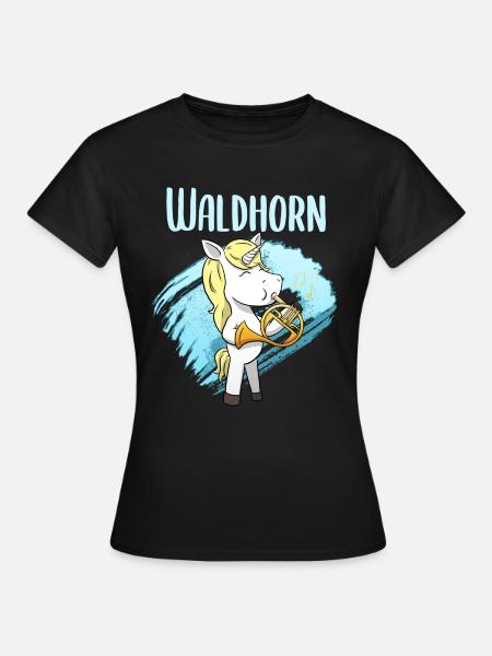 Waldhorn - Frauen T-Shirt - Schwarz