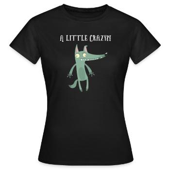 Travail travail dictons bête de somme bureau humour loups - T-shirt Femme - noir - Devant - AI Model Female 172 dark (172cm)