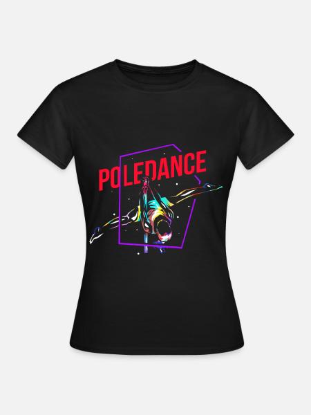 Feuriger Pole Dance Junggesellenabschied - Frauen T-Shirt - Schwarz