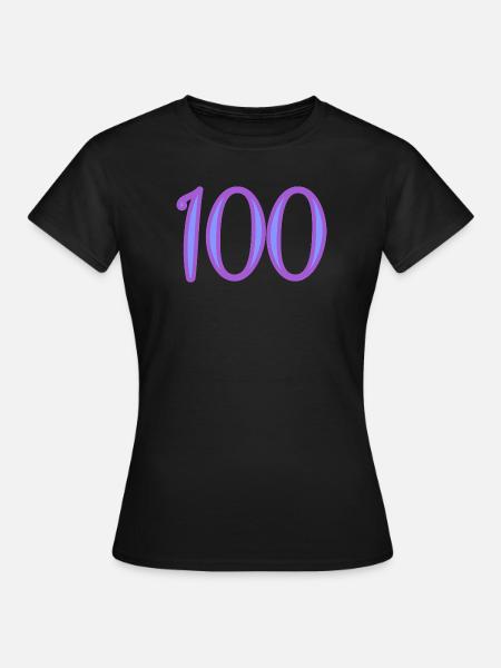 100 - Frauen T-Shirt - Schwarz