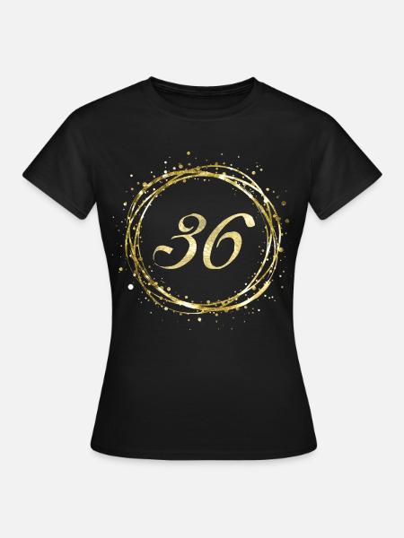 36 - Frauen T-Shirt - Schwarz