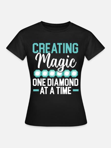 Diamantmalerei Handwerkszeug Diamantmaler - Frauen T-Shirt - Schwarz