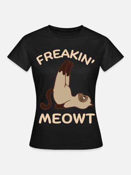 Freakin Meowt - Frauen T-Shirt - Schwarz