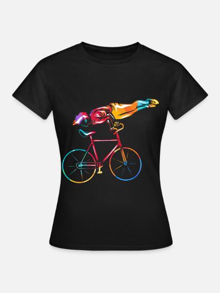 Eleganter Kunstradfahrer Wettkampf - Frauen T-Shirt - Schwarz
