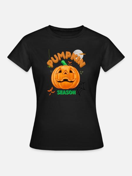 Kürbis-Halloween-Saison - Frauen T-Shirt - Schwarz