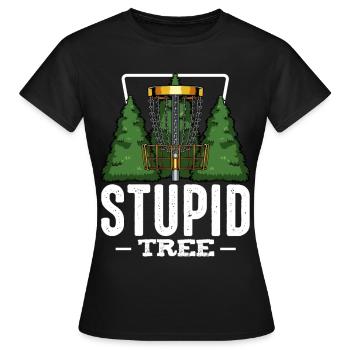 frisbee - T-shirt Femme - noir - Devant - AI Model Female 172 dark (172cm)