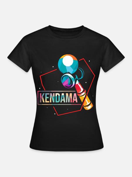 Spritziger Kendama Trickvariation - Frauen T-Shirt - Schwarz