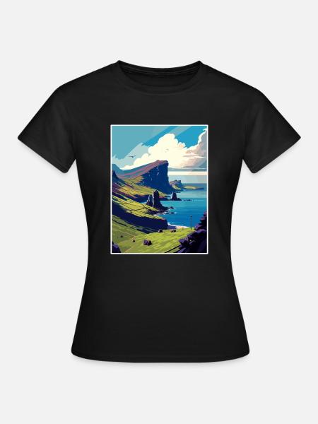 Isle Of Skye Schottland Vintage Reiseposter WPA - Frauen T-Shirt - Schwarz