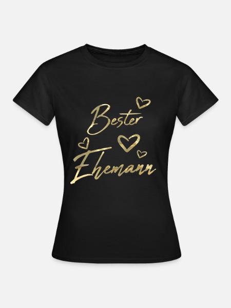 Bester Ehemann Gold - Frauen T-Shirt - Schwarz