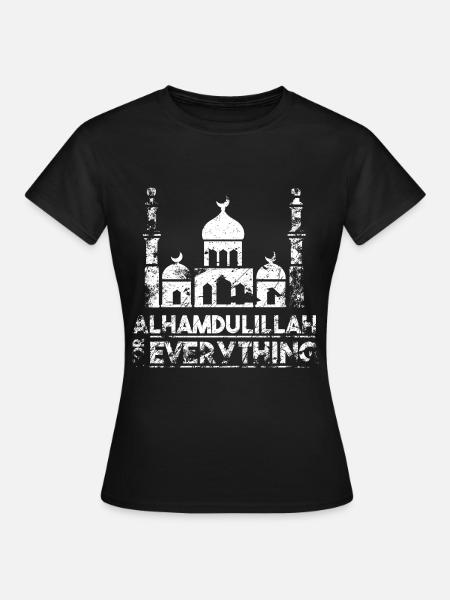 Alhamdullah Moschee - Frauen T-Shirt - Schwarz