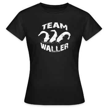 Welsangler - Sportfischer - Frauen T-Shirt - Schwarz - Vorne - AI Model Female 172 dark (172cm)