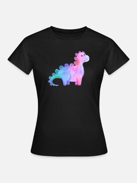 Dino - Frauen T-Shirt - Schwarz