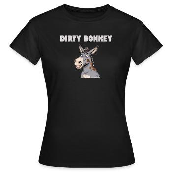 ÂNE SALE - T-shirt Femme - noir - Devant - AI Model Female 172 dark (172cm)