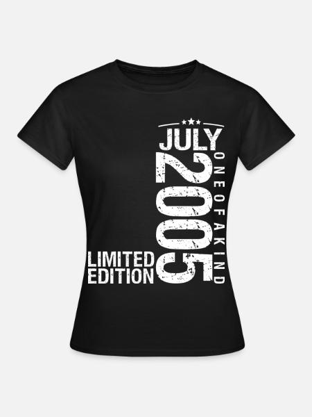 Juli 2005 Juli Jubiläum Juli 2005 - Frauen T-Shirt - Schwarz