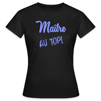 MASTER - Women's T-Shirt - black - Front - AI Model Female 172 dark (172cm)