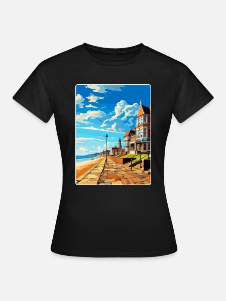 Herne Bay England Uk Vintage Reiseplakat WPA Kunst - Frauen T-Shirt - Schwarz