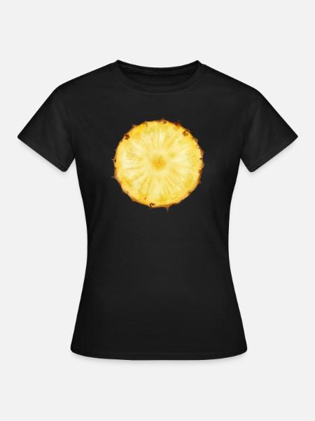 Ananas - Frauen T-Shirt - Schwarz
