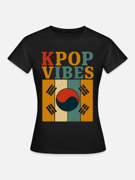 KPOP Vibes Korea - Frauen T-Shirt - Schwarz