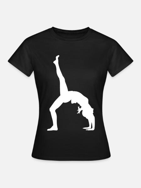 Gymnastik Tänzerin - Frauen T-Shirt - Schwarz