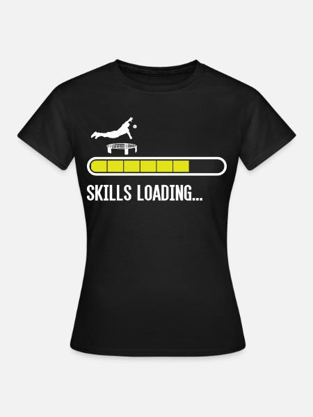 Roundnet Skills Loading - Frauen T-Shirt - Schwarz