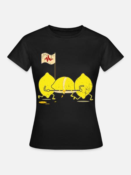 Erfrischende Notfall Limonade - Frauen T-Shirt - Schwarz
